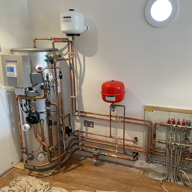 air source heat pump installation by APV Heating Services