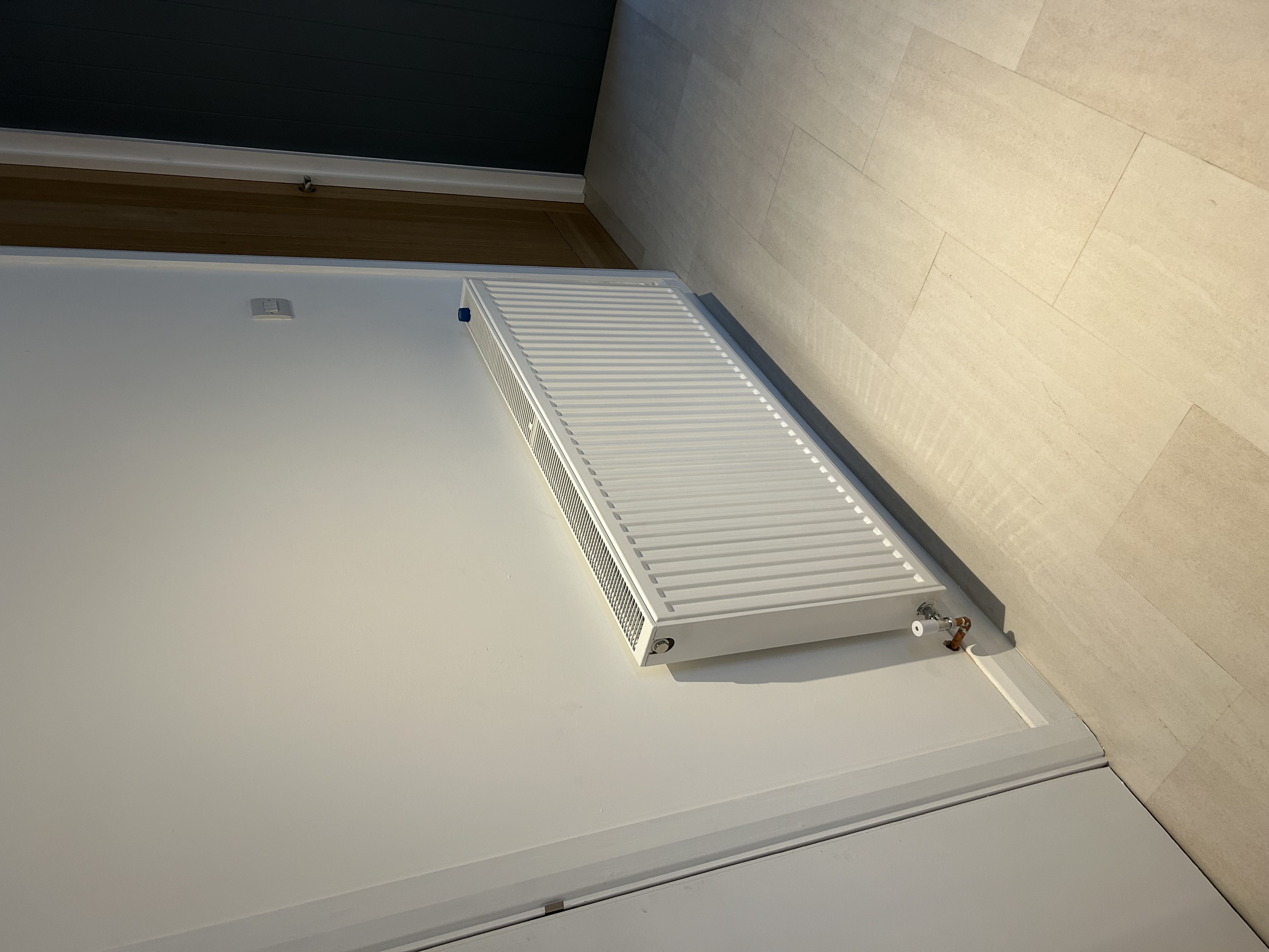 Completed replacement radiator installation in Pembury